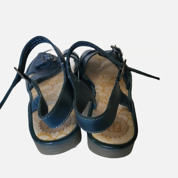 Denim blue sandals - Picture 3 of 5
